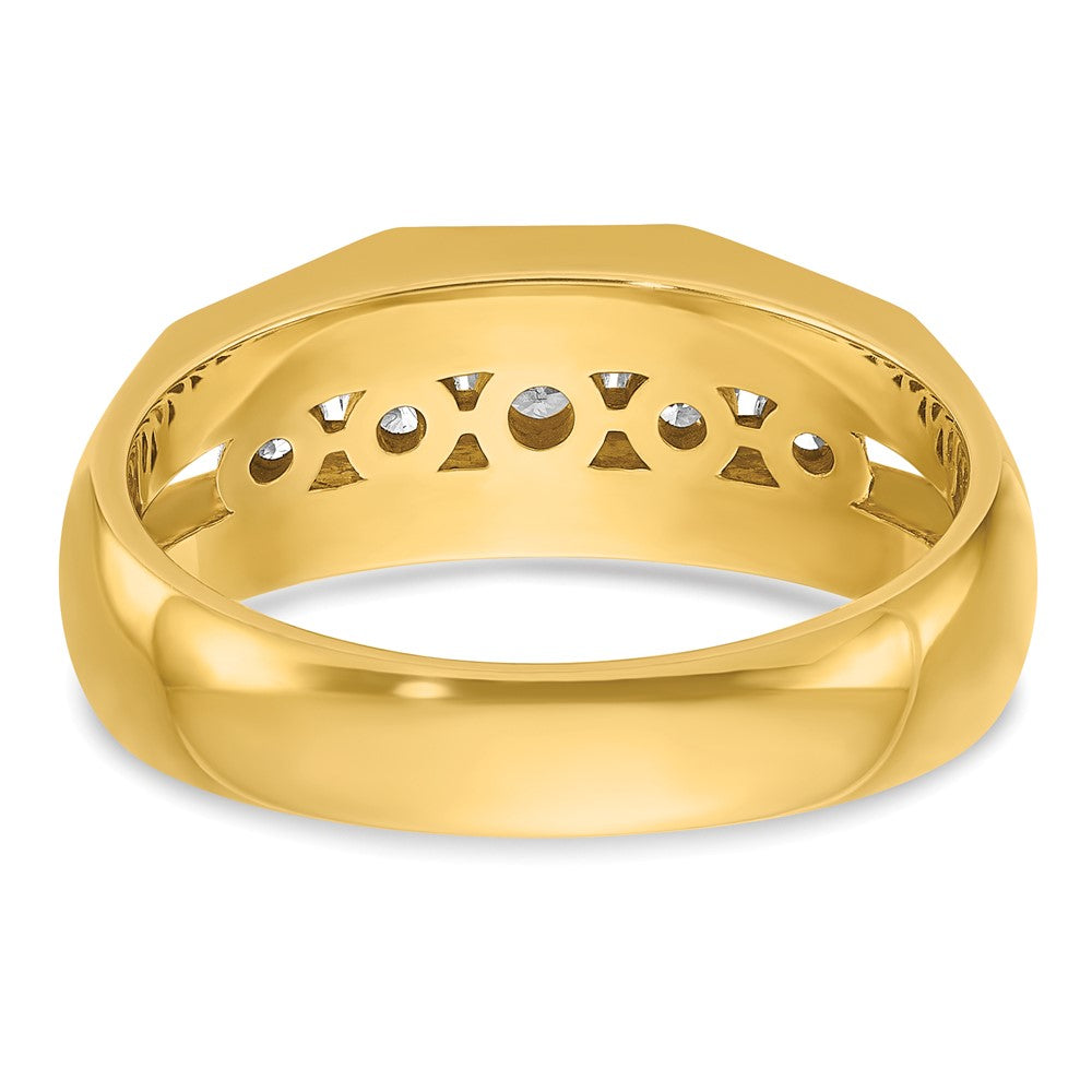 14K Gelbgold Diamant-Ring für Herren, 0,5K