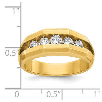 14K Gelbgold Diamant-Ring für Herren, 0,5K