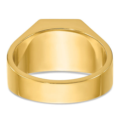 14K Gelbgold Ring mit 1 ct. im Labor gezüchteten Diamanten, VS/SI+ G+, Herren