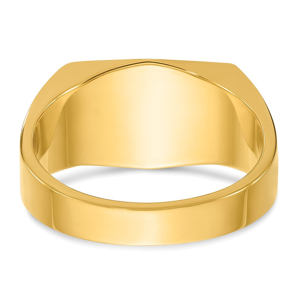 14K Gelbgold Herren-Ring mit 0,33K Diamanten, komplett besetzt