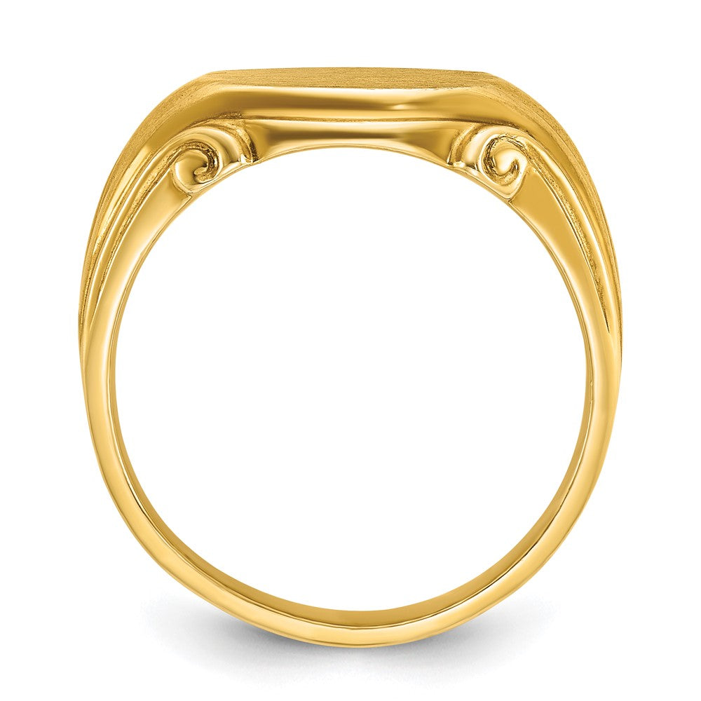 14K Gelbgold Herren-Siegelring 12x10mm