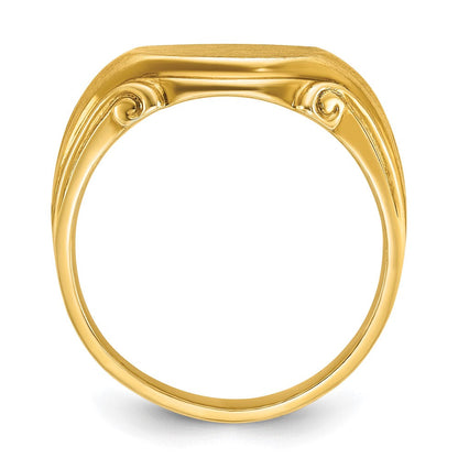 14K Gelbgold Herren-Siegelring 12x10mm