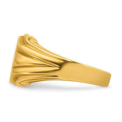 14K Gelbgold Herren-Siegelring 12x10mm