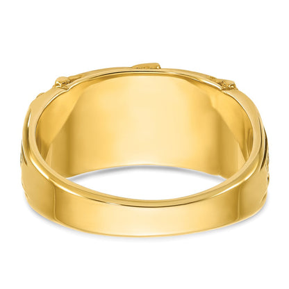 14K Gelbgold Herren-Siegelring 15x7mm