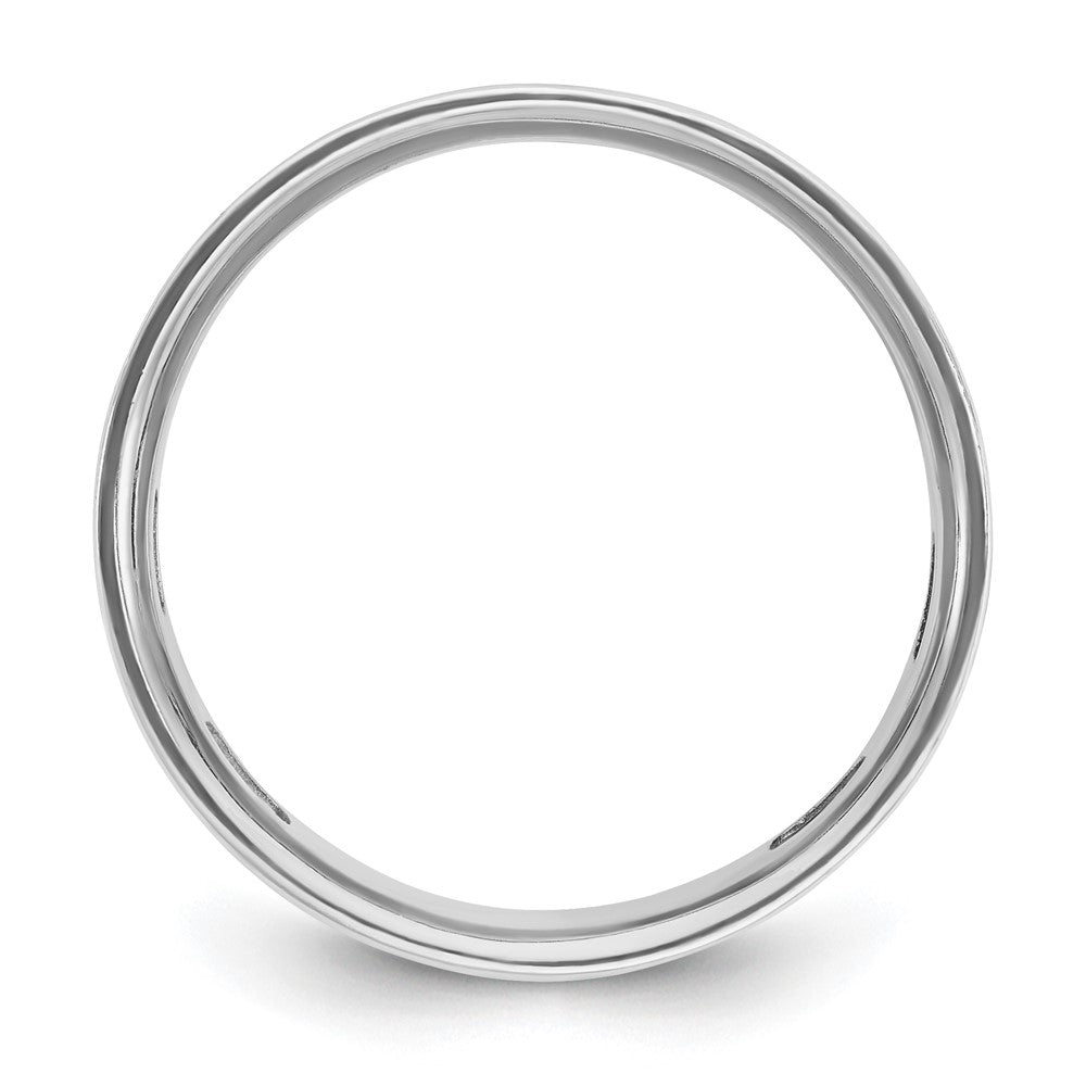 14K Weißgold Herren Kreuz Satin 1/20K Diamant Ring komplett