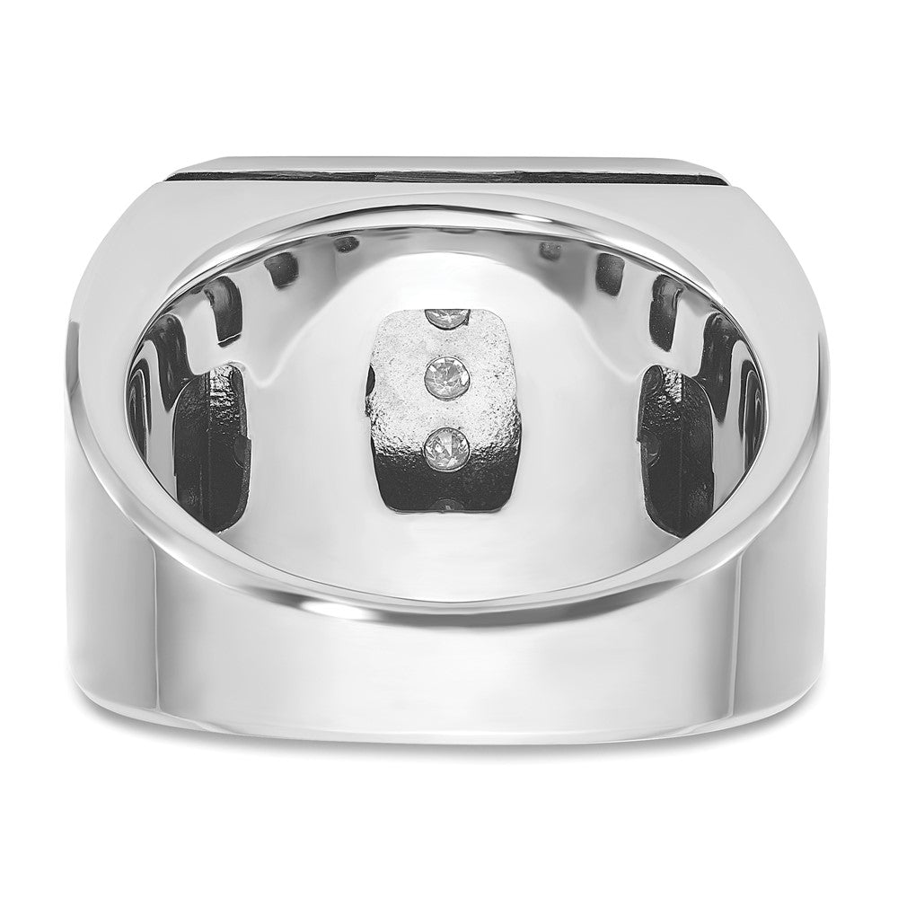 14K Zweifarbiges Gold Diamant-Ring mit 1,75K für Herren