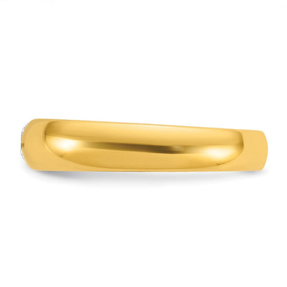 14K Gelbgold Herren-Ring mit 0,25K Diamant
