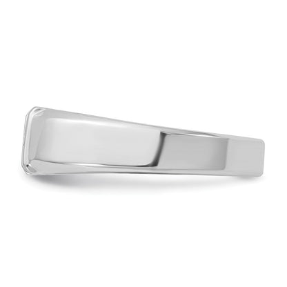 14K Weißgold Herren-Ring mit 0,5K Diamanten, komplett besetzt