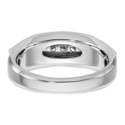 14K Bicolor-Gold Herren-Ring mit 0,25K Diamanten, komplett