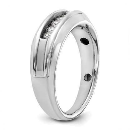 14K Bicolor-Gold Herren-Ring mit 0,25K Diamanten, komplett