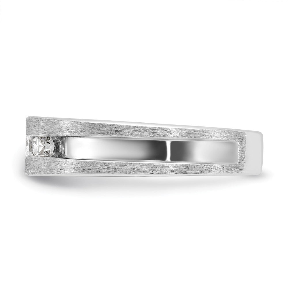 14K Weißgold Herren-Diamantring mit 0,75 ct
