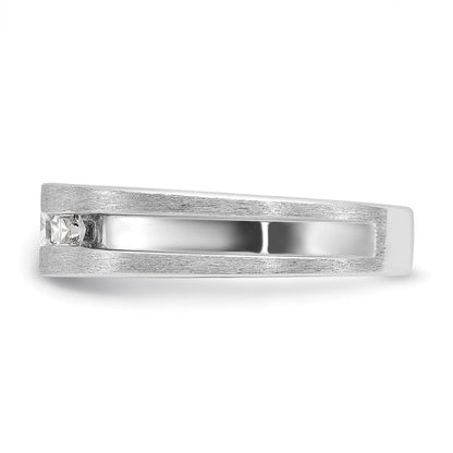 14K Weißgold Herren-Diamantring mit 0,75 ct