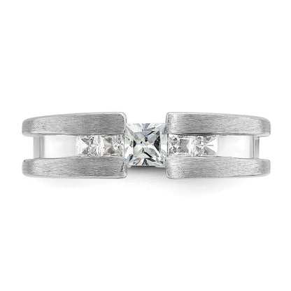 14K Weißgold Herren-Diamantring mit 0,75 ct