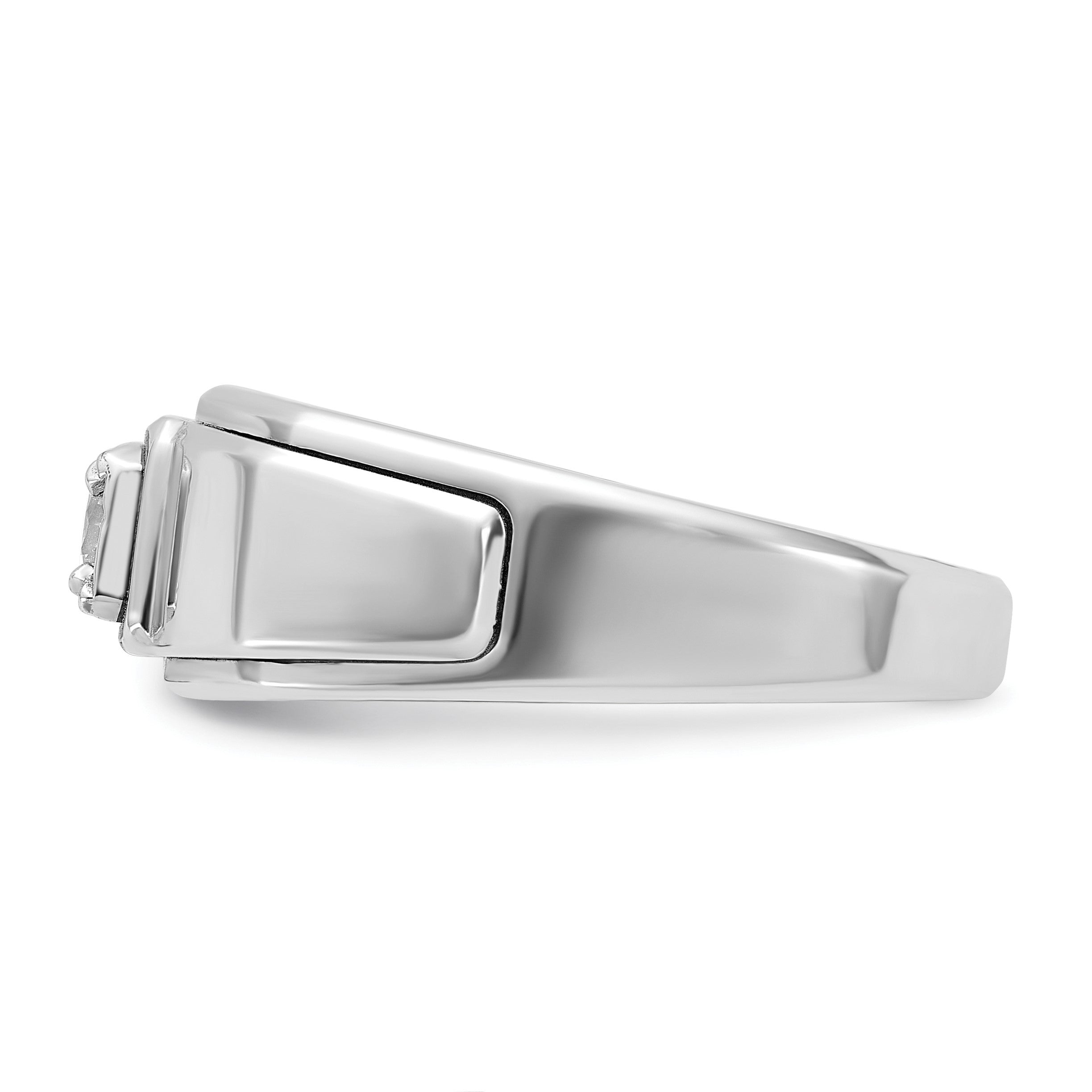 10K Weißgold Ibgoodman Herren Diamant Komplett Ring