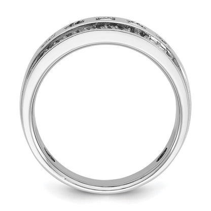 14K Weißgold Herren Ring mit 1,1K Diamant