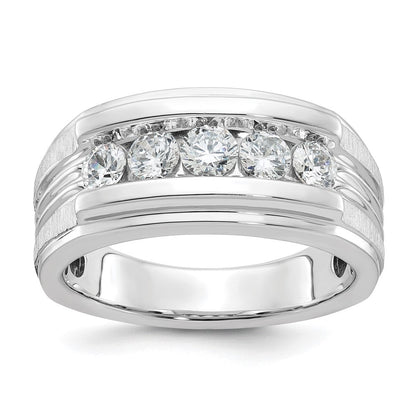 14K Weißgold Ring mit 1 ct. laborgezüchteten Diamanten, VS/SI+, G+, für Herren