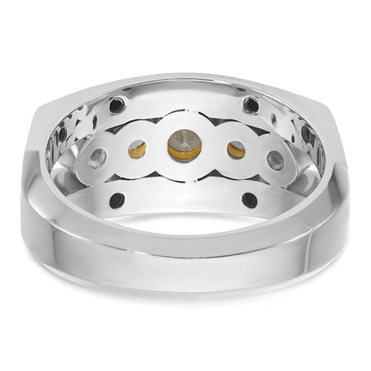 14K Bicolor Gold Herren-Diamantring, 1 ct