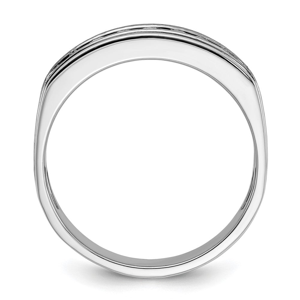 14K Weißgold Herren-Ring mit 0,5 ct. Diamant