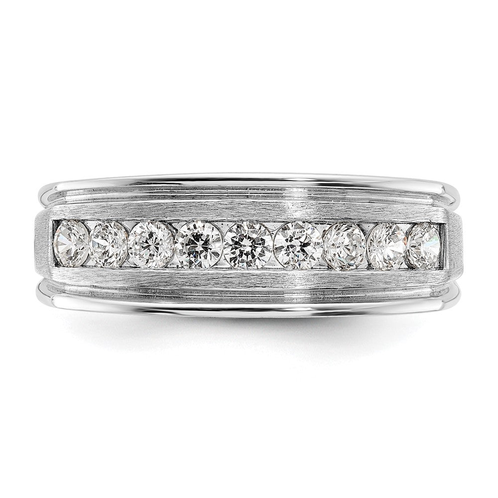 14K Weißgold Herren-Ring mit 0,5 ct. Diamant