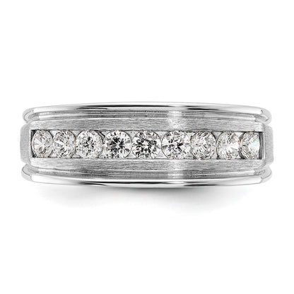 14K Weißgold Herren-Ring mit 0,5 ct. Diamant