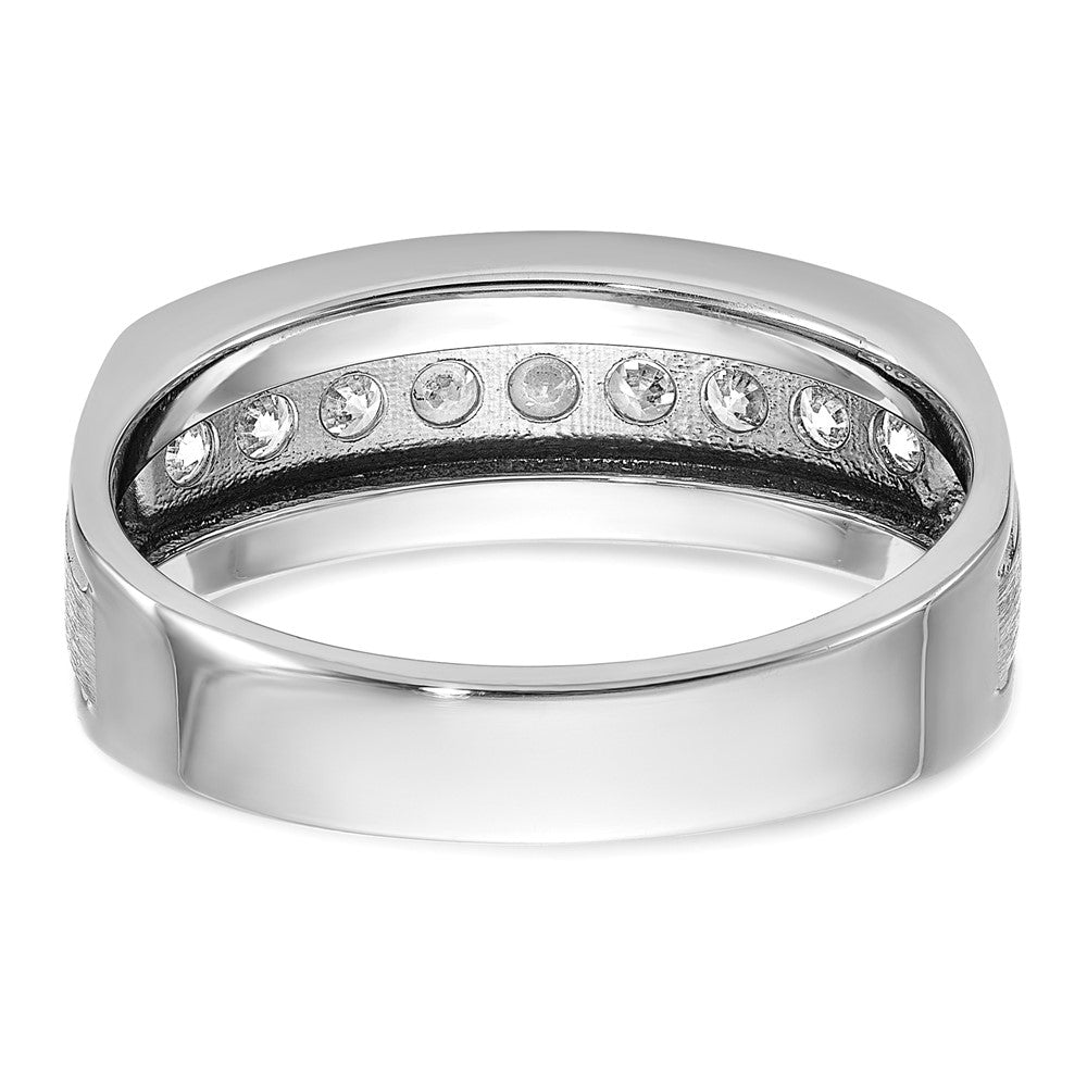 14K Weißgold Herren-Ring mit 0,5 ct. Diamant