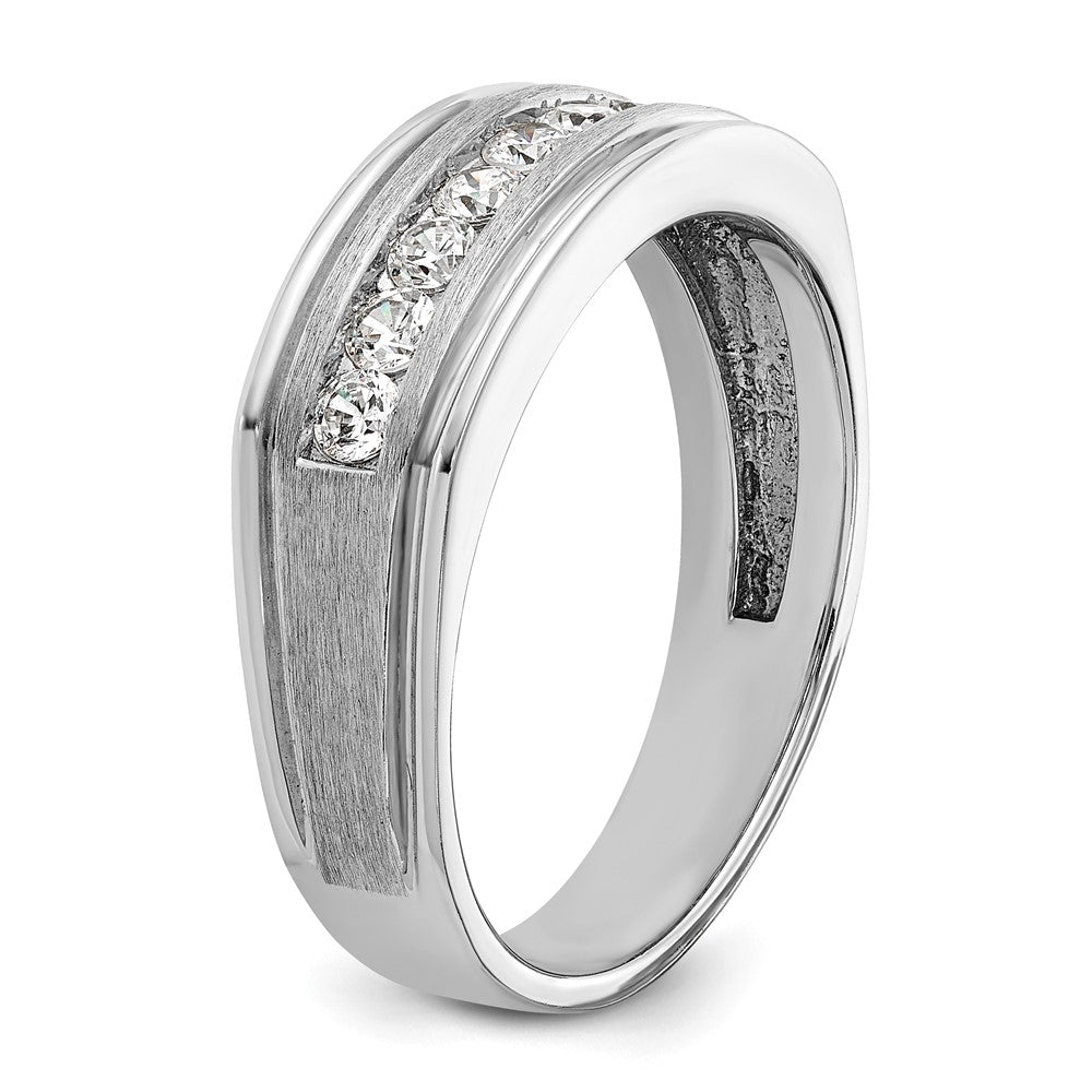 14K Weißgold Herren-Ring mit 0,5 ct. Diamant