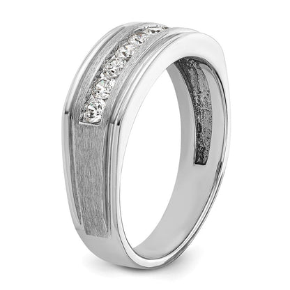 14K Weißgold Herren-Ring mit 0,5 ct. Diamant