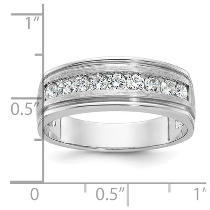 14K Weißgold Herren-Ring mit 0,5 ct. Diamant