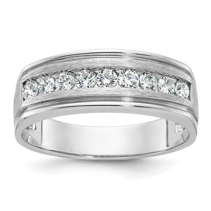 14K Weißgold Herren-Ring mit 0,5 ct. Diamant