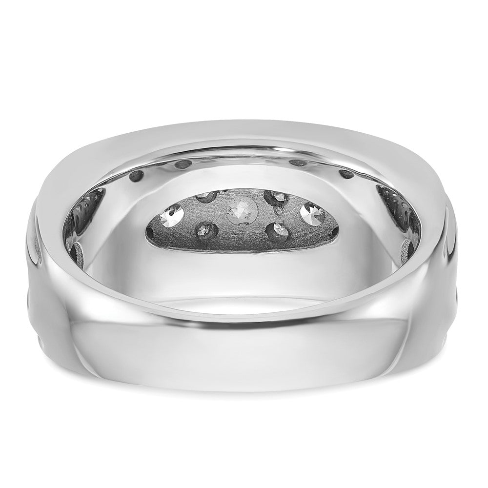 14K Weißgold Fünf-Stein-Herrenring mit 1,75 ct. im Labor gezüchteten Diamanten VS/SI+ G+