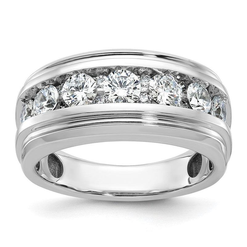 14K Weißgold Herren-Diamantring mit 1,75K, komplett