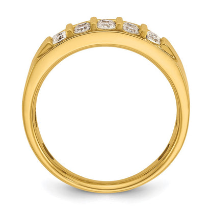 14K Gelbgold Herren-Ring mit 1,1K Diamant