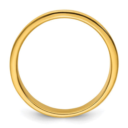 14K Gelbgold Herren-Ring mit 0,125 Karat Diamanten, komplett
