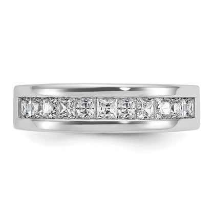 14K Weißgold Herren-Diamantring mit 1K, komplett