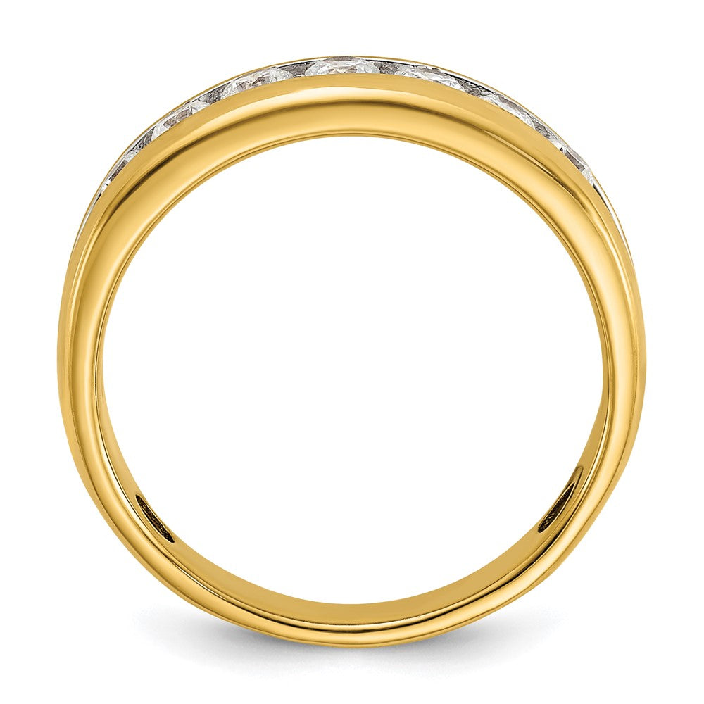 14K Gelb- und Rhodiumgold mit Weißrhodium Diamantring, 0,5K, komplett