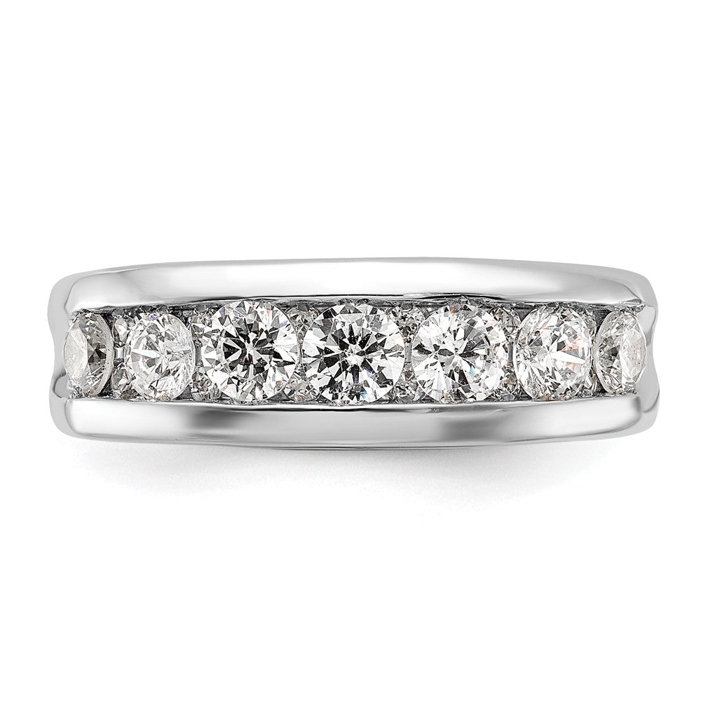 14K Weißgold Ring mit 1K Diamant, komplett
