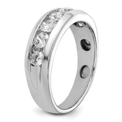 14K Weißgold Ring mit 1K Diamant, komplett