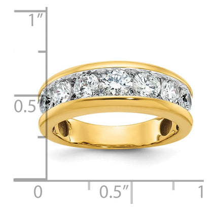14K Gelb- und Rhodiumgold mit Weißrhodium Ring mit 1,5K Diamant, komplett
