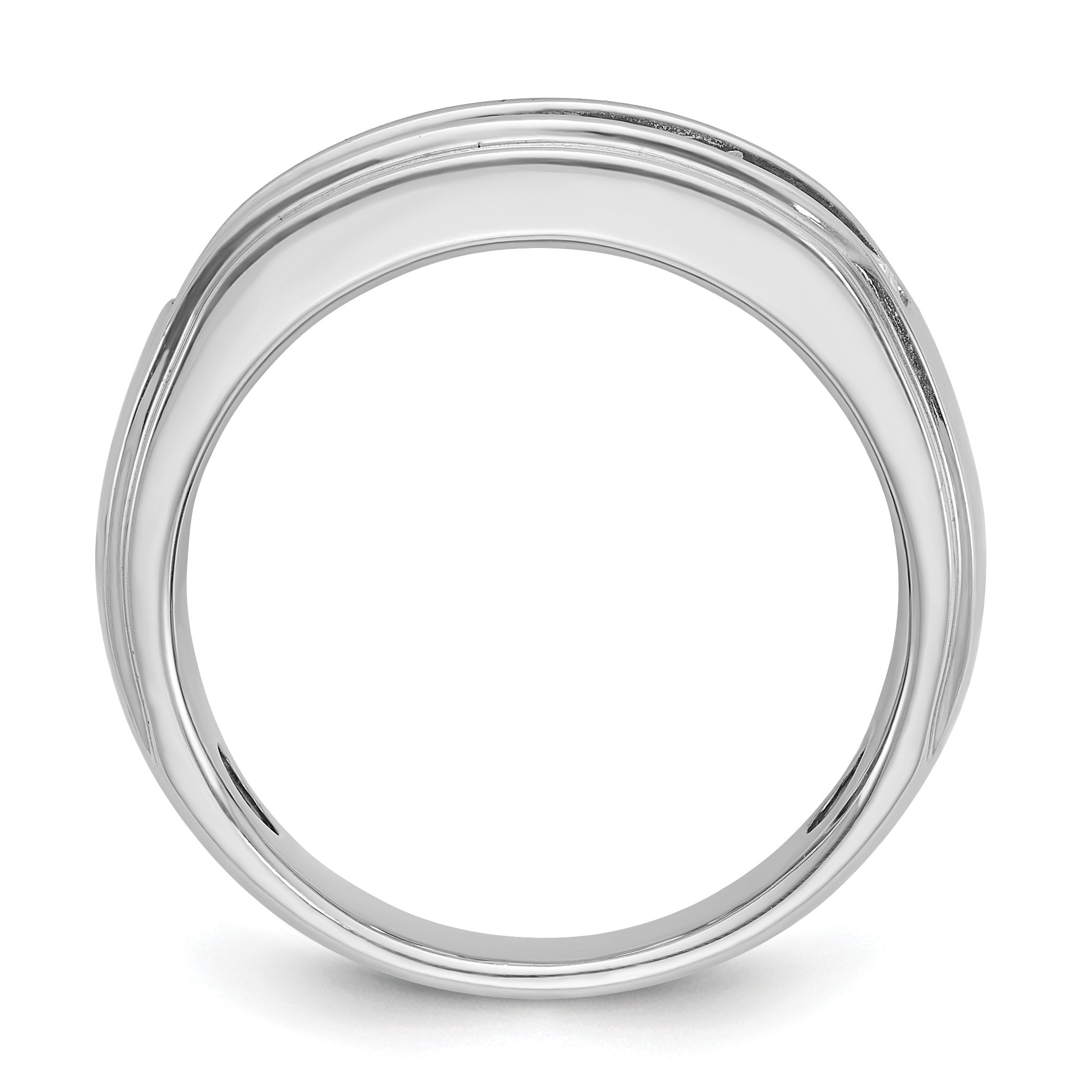 14K Weißgold Diamant Ring mit 1,5K für Herren