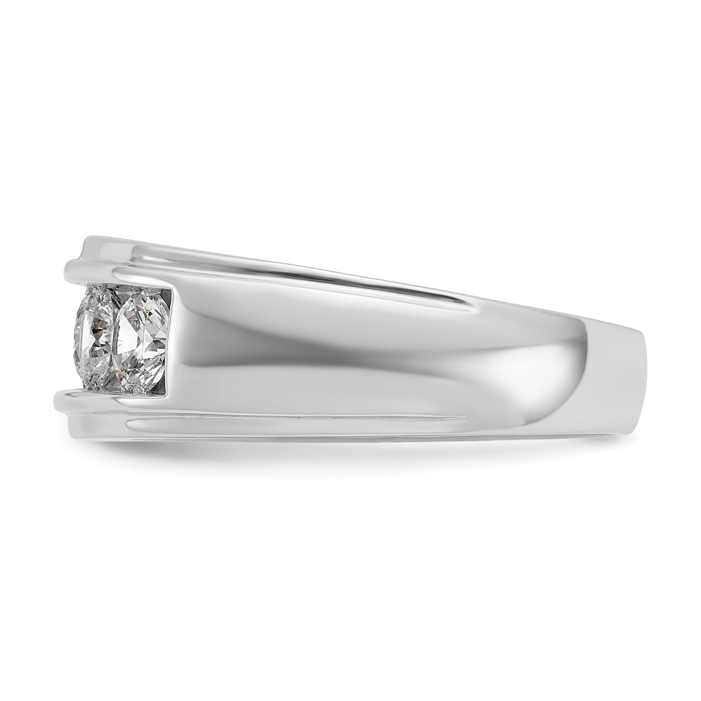 14K Weißgold Diamant Ring mit 1,5K für Herren