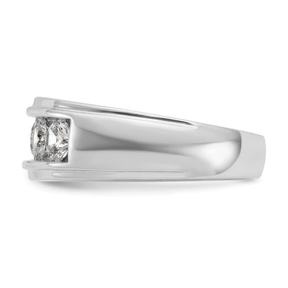 14K Weißgold Diamant Ring mit 1,5K für Herren