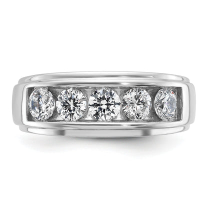 14K Weißgold Diamant Ring mit 1,5K für Herren
