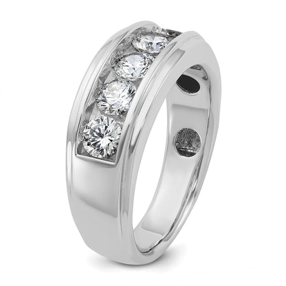 14K Weißgold Diamant Ring mit 1,5K für Herren