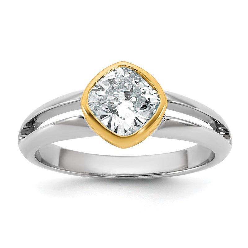 14K Bicolor Ibgoodman 1 Karat Im Labor Gezüchtet Diamant Vs/si+ G+ Komplett Damen Ehering