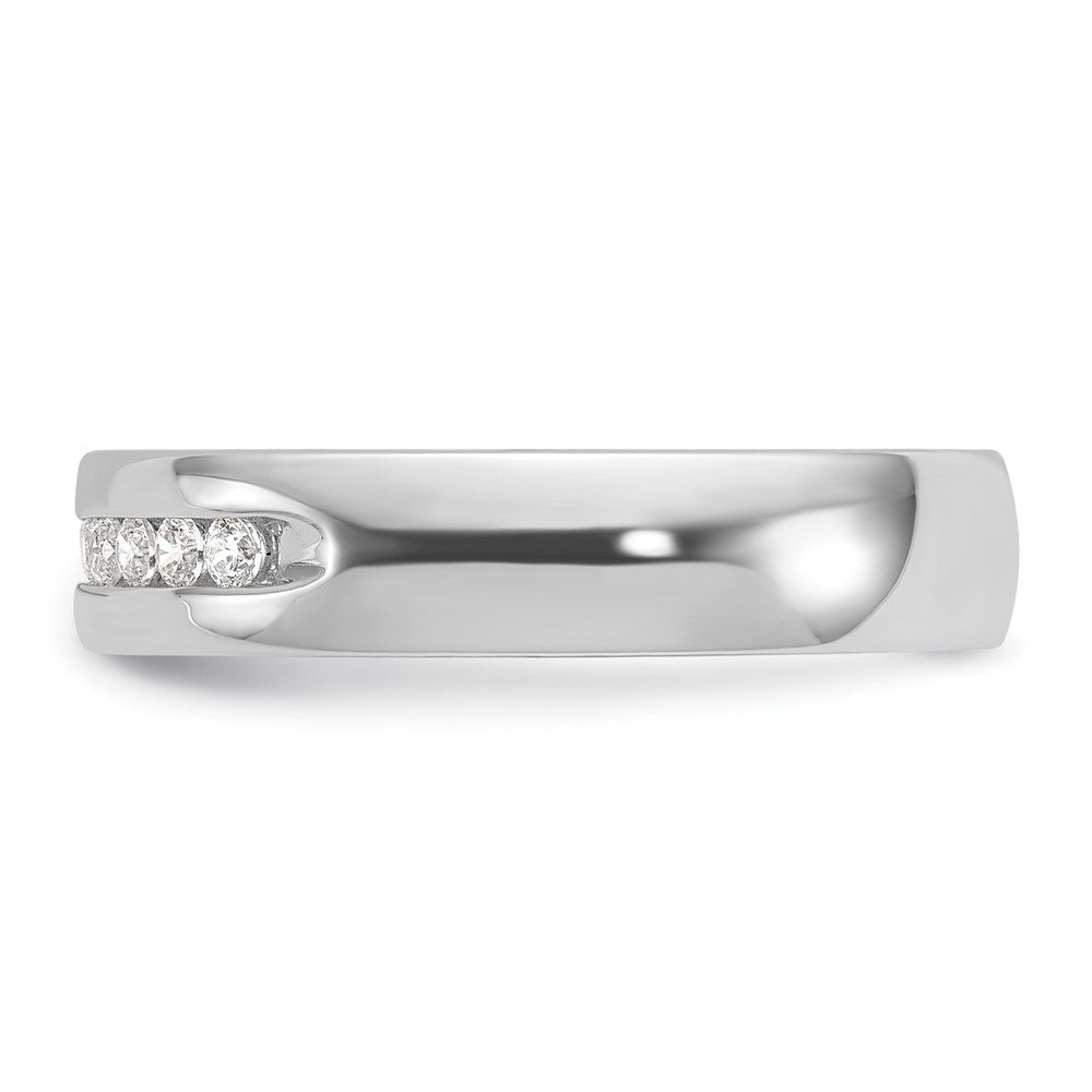14K Weißgold Herren-Ring mit 0,25K Diamanten komplett besetzt