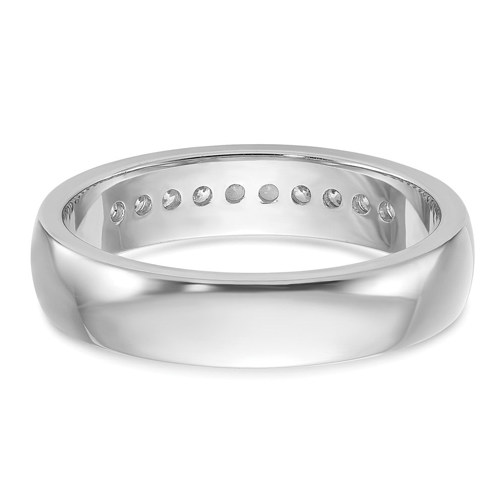 14K Weißgold Herren-Ring mit 0,25K Diamanten komplett besetzt
