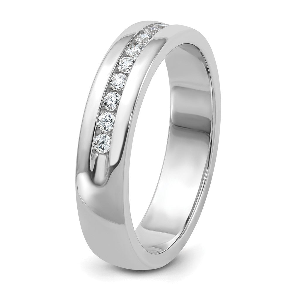 14K Weißgold Herren-Ring mit 0,25K Diamanten komplett besetzt