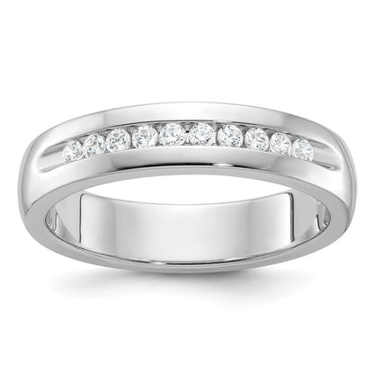 14K Weißgold Herren-Ring mit 0,25K Diamanten komplett besetzt