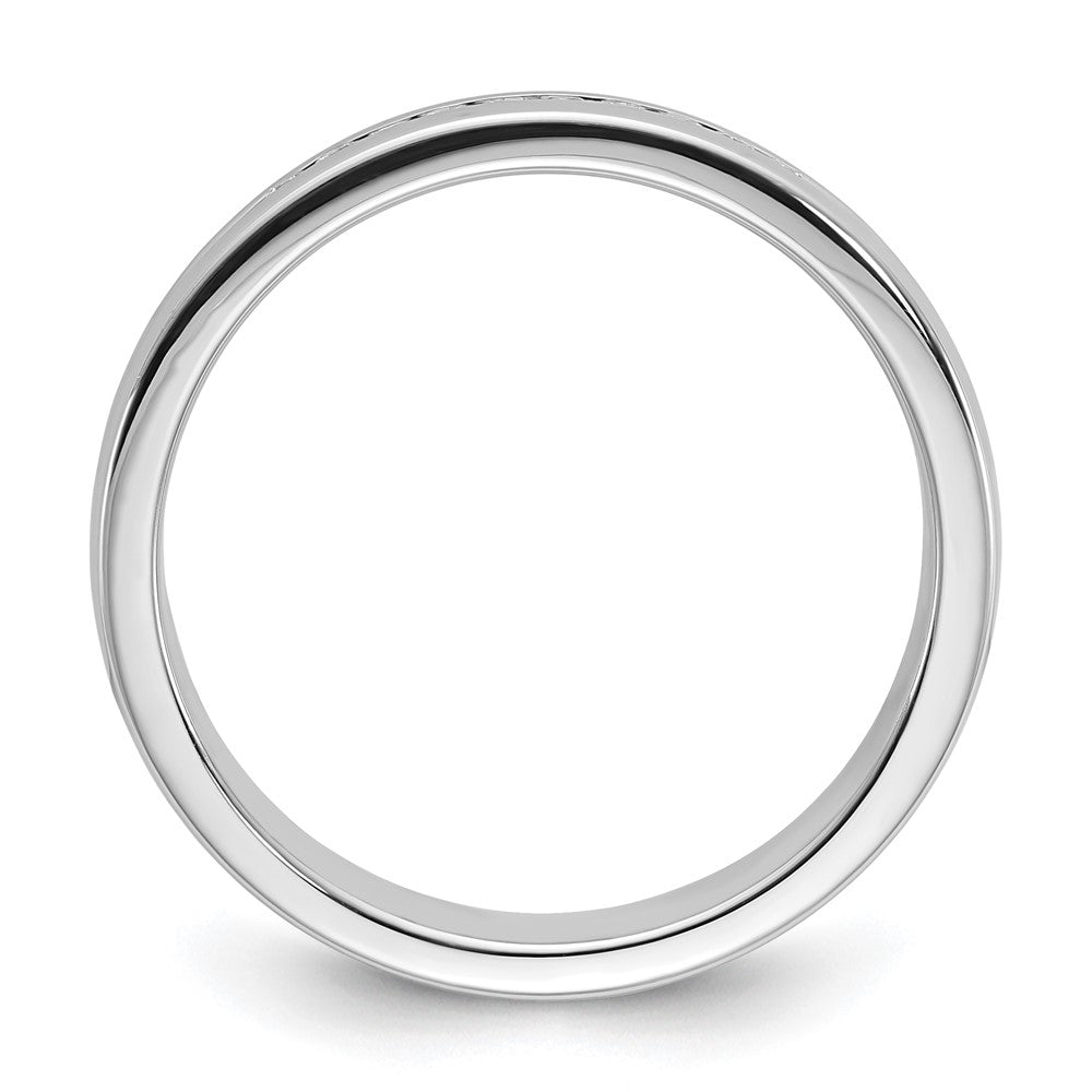 14K Weißgold Herren Ring mit 0,25K Diamanten, komplett besetzt