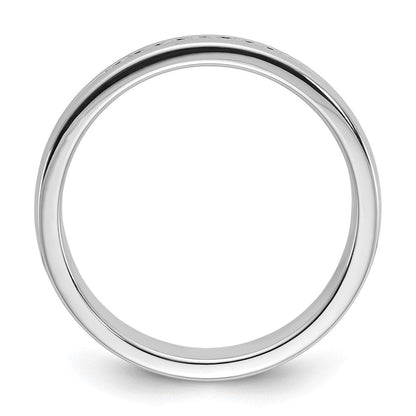 14K Weißgold Herren Ring mit 0,25K Diamanten, komplett besetzt